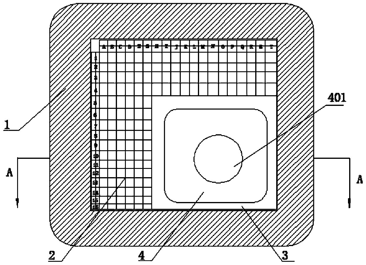 Breast cancer sentinel lymph node body surface positioning pasting film and positioning set