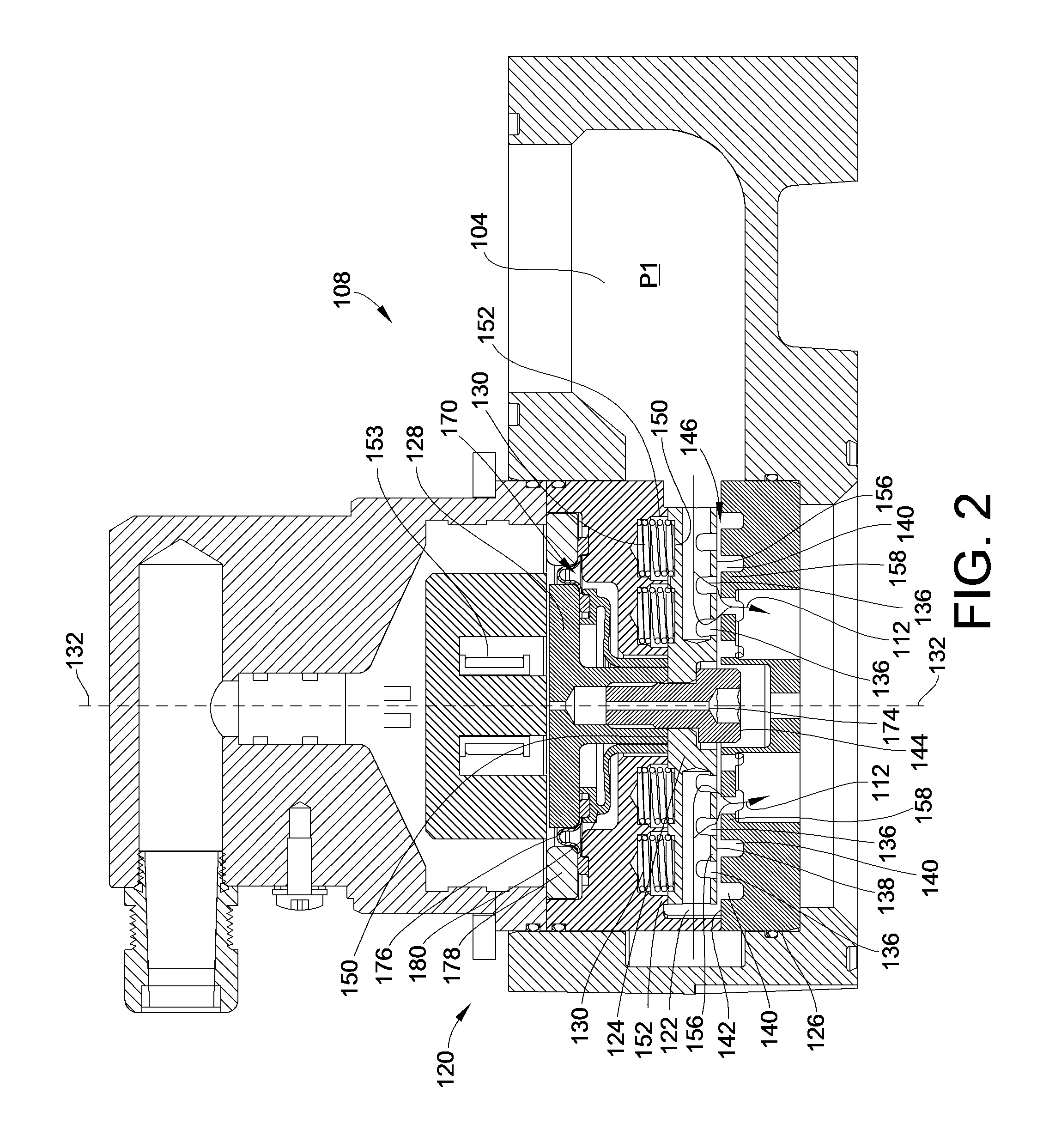 Fluid admission system for providing a pressure-balanced valve