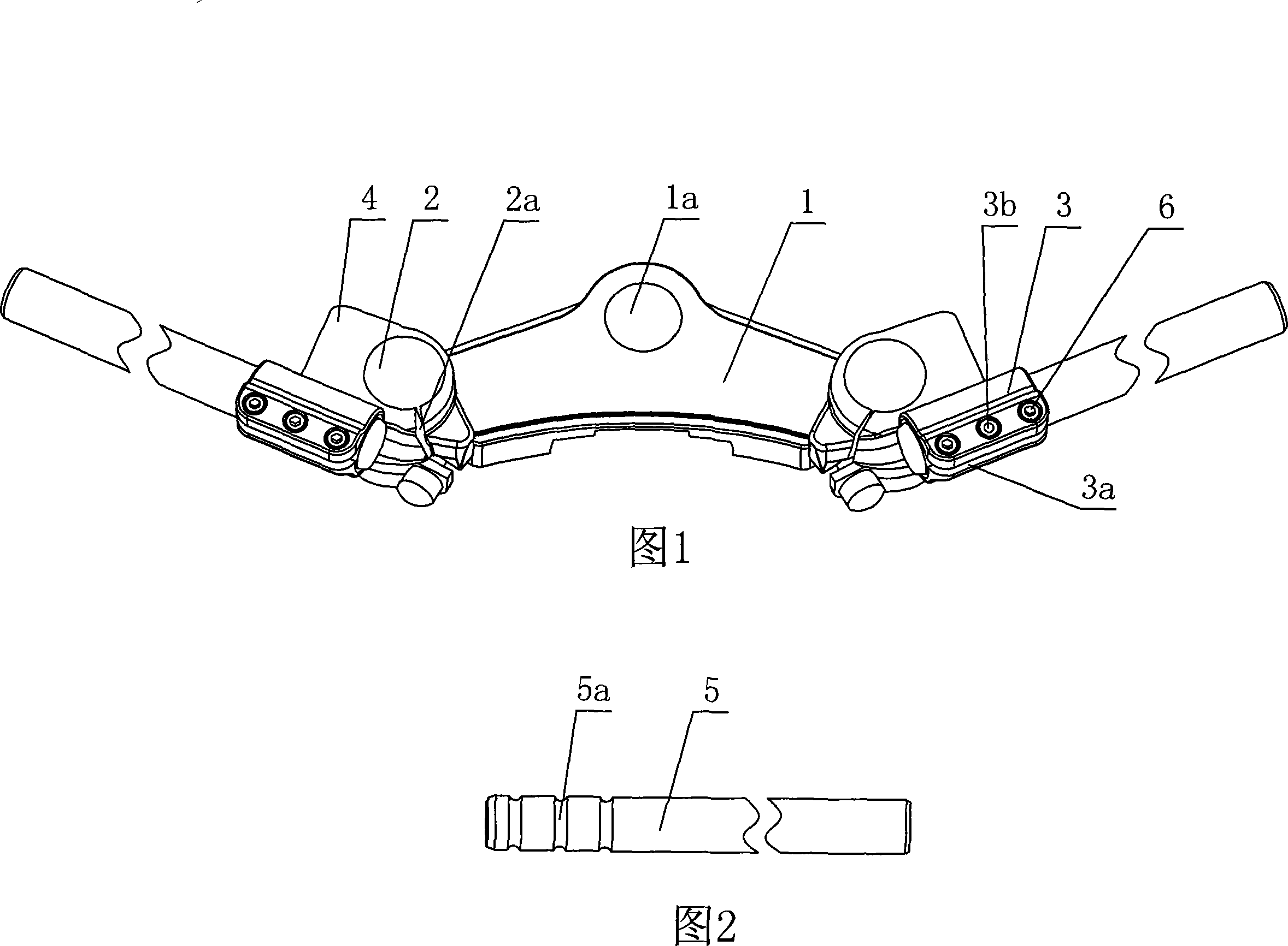 Mounting structure for split type grate shaker handle tube of motorcycle