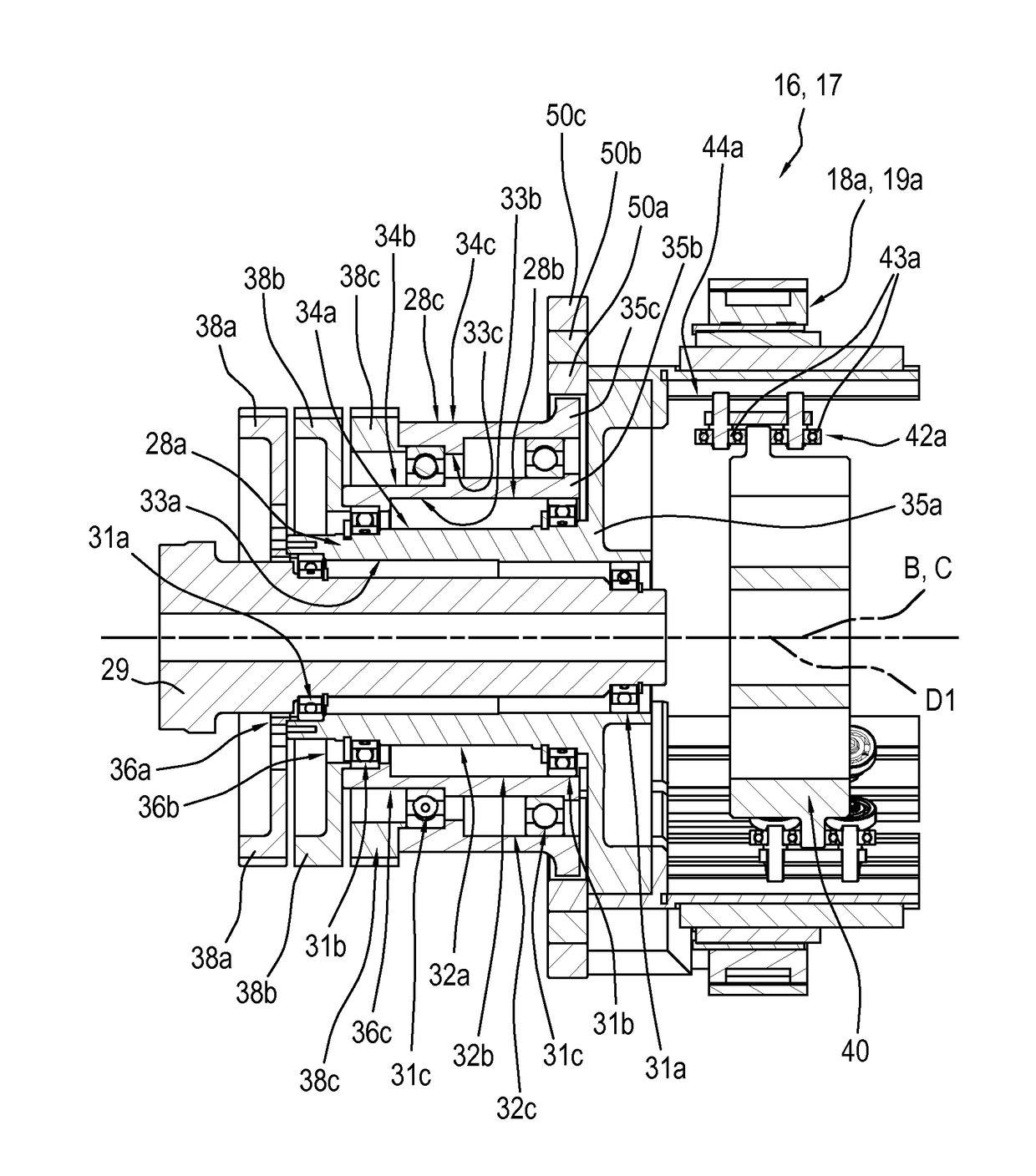 Machine for making absorbent sanitary articles