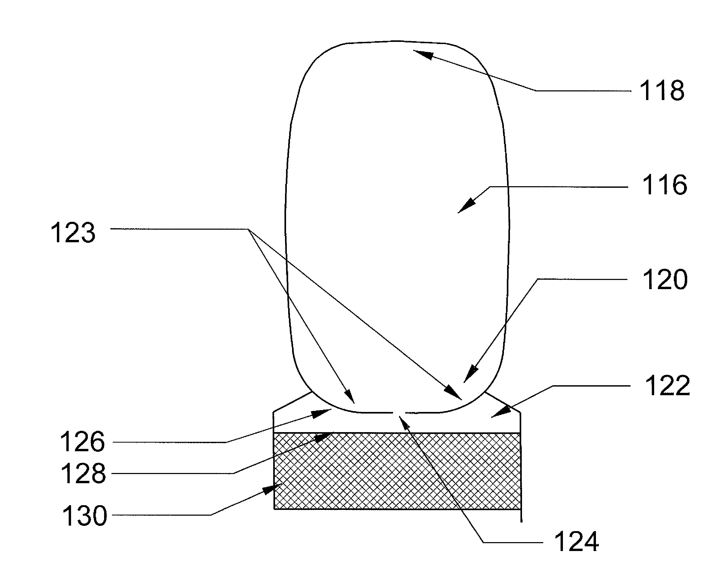 Double-ended dry nail polish applique for coating a wide range of fingernail sizes