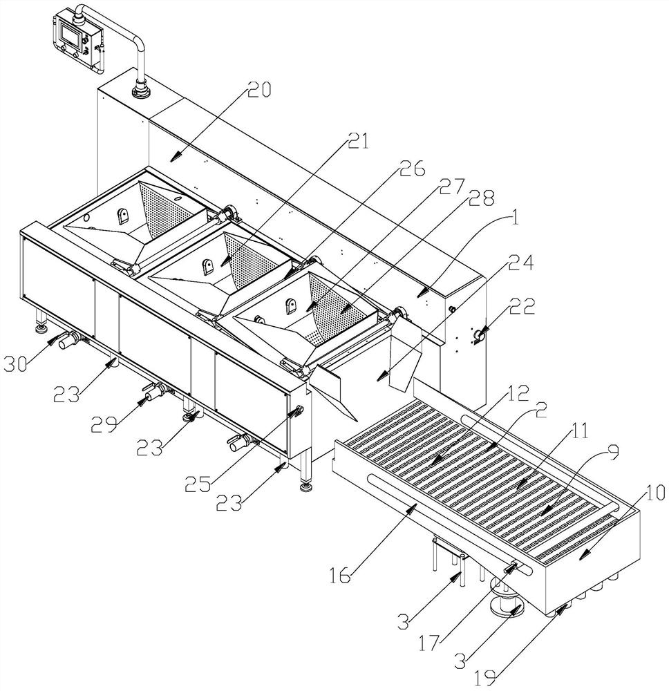 Vegetable cleaning equipment