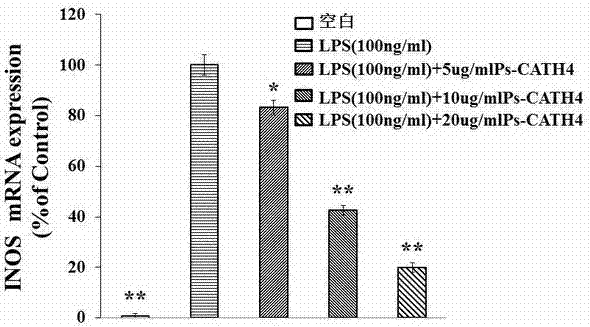 Application of Chinese soft-shelled turtle cathelicidin-ps-cath4 peptide in the preparation of anti-inflammatory drugs