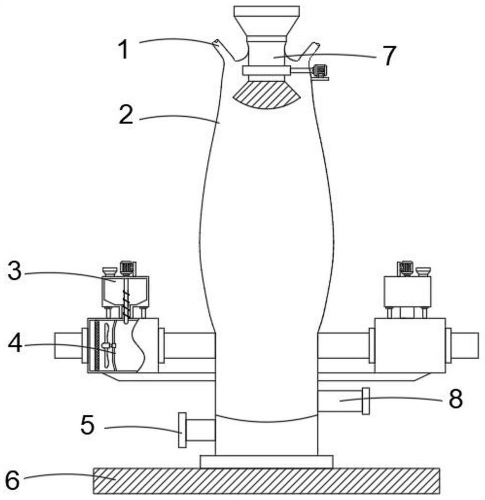 Smelting furnace for aluminum-titanium-boron wire production