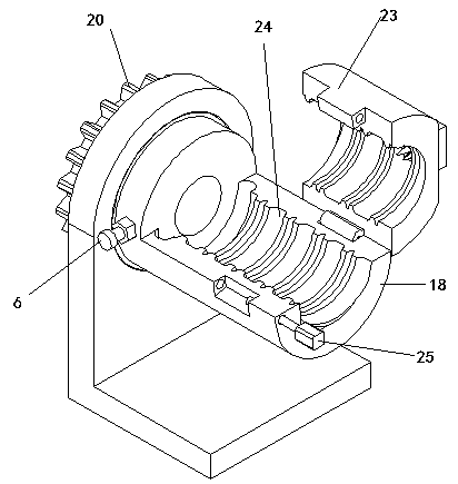 Peeling device for hollow spiral electrifying hose of dust collector and application method thereof