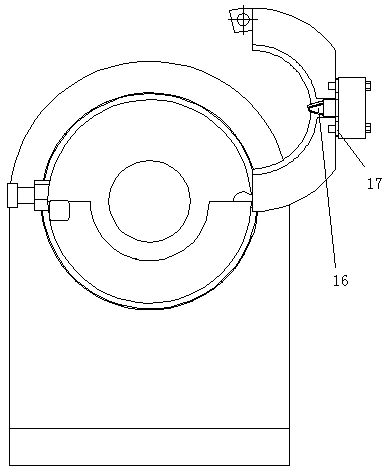 Peeling device for hollow spiral electrifying hose of dust collector and application method thereof