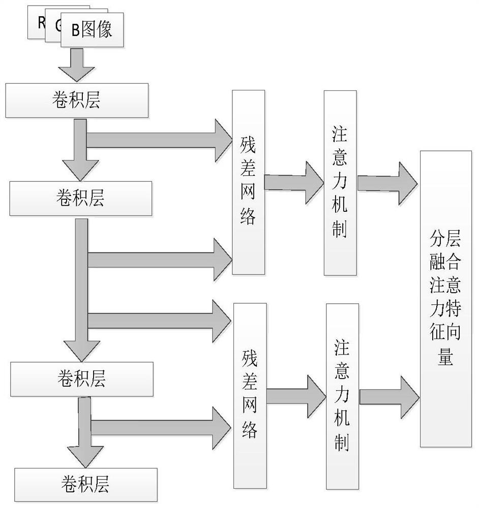 Image classification method based on RGB three-component grouping attention weighted fusion