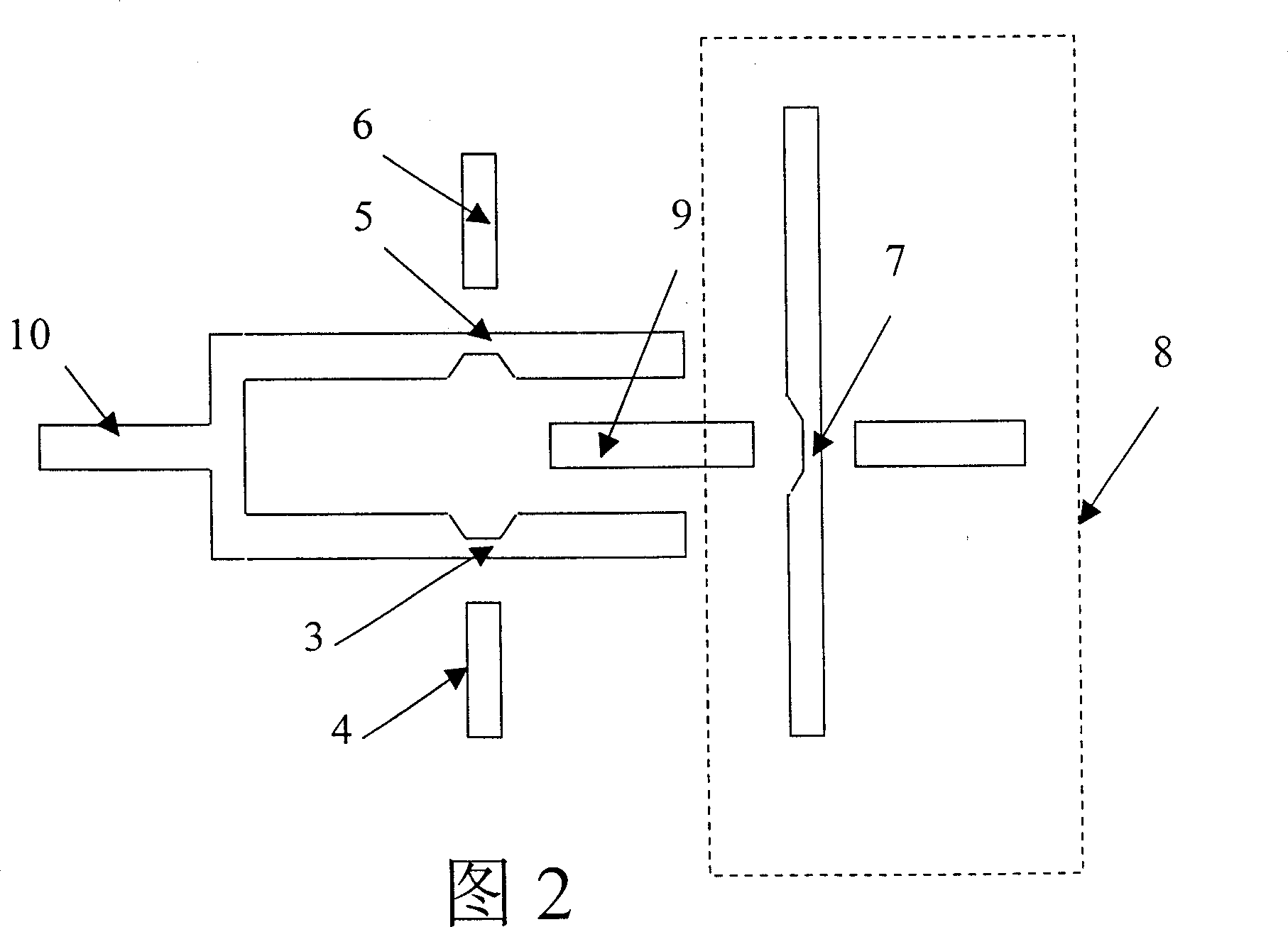 Single electron trivalue storage based on coulomb baffle principle design and its preparation method