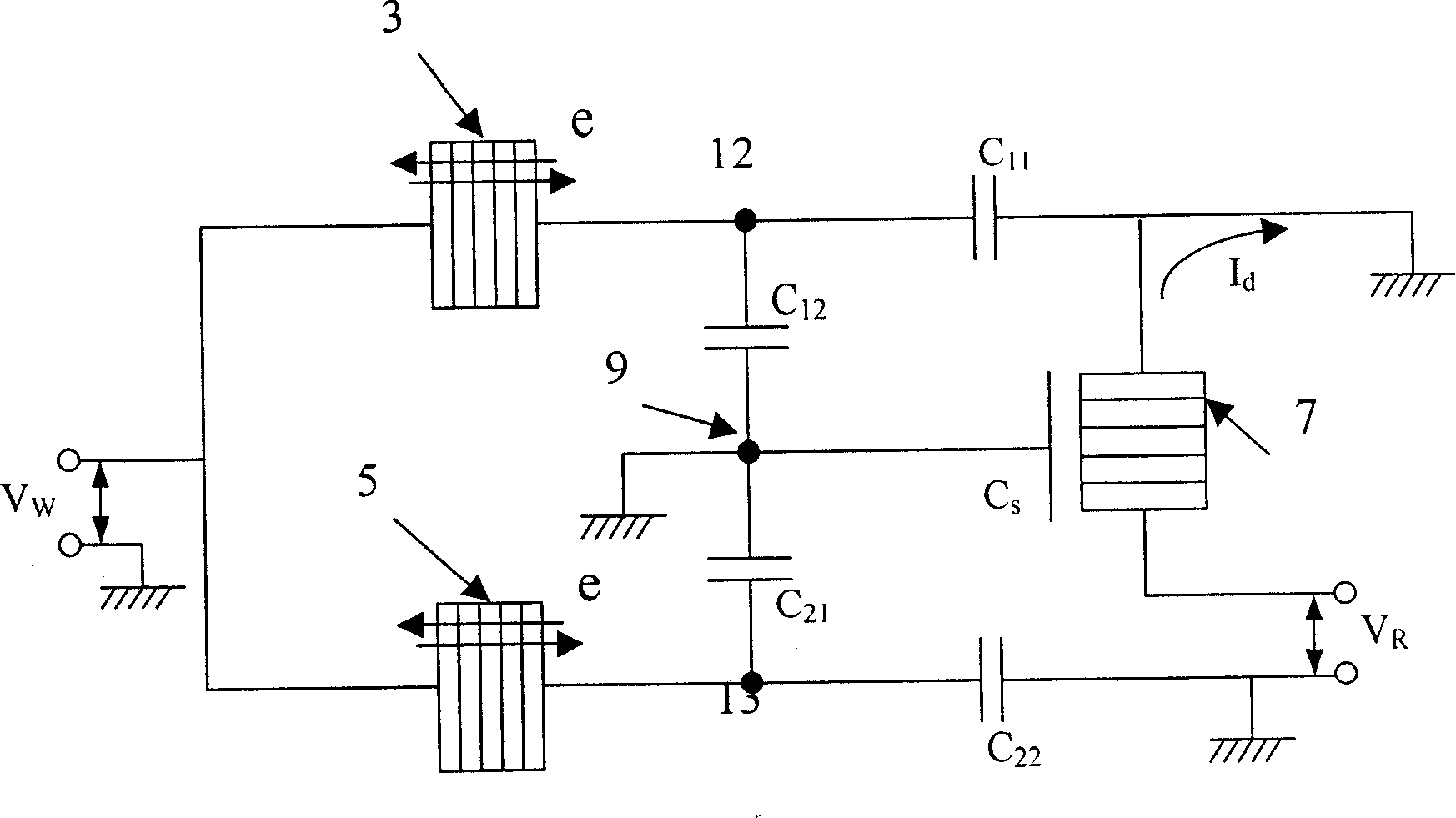 Single electron trivalue storage based on coulomb baffle principle design and its preparation method