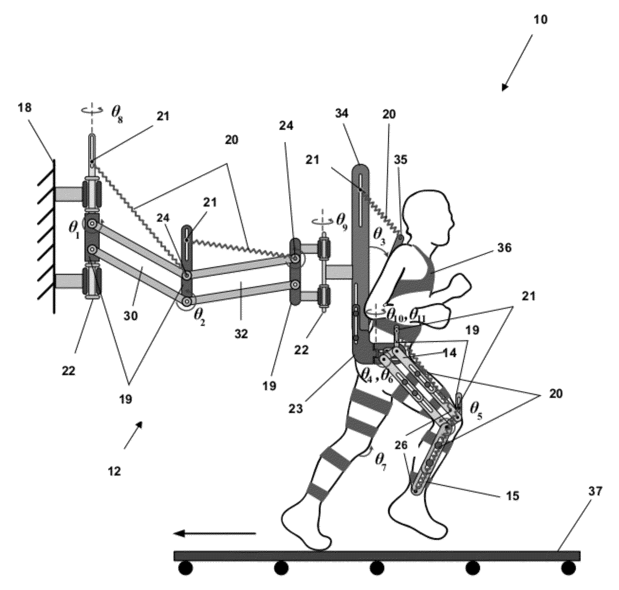 Apparatus and method for reduced-gravity simulation