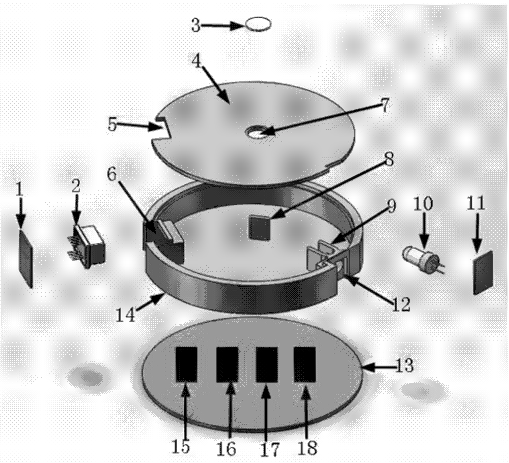 Double-optical-path multi-gas infrared sensor