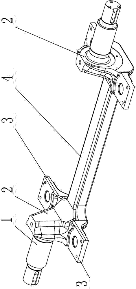 Manufacturing method of axle for low-floor vehicle