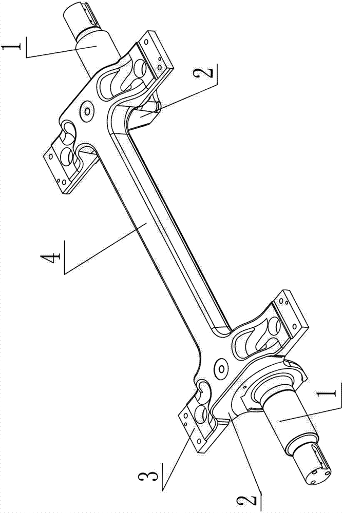 Manufacturing method of axle for low-floor vehicle