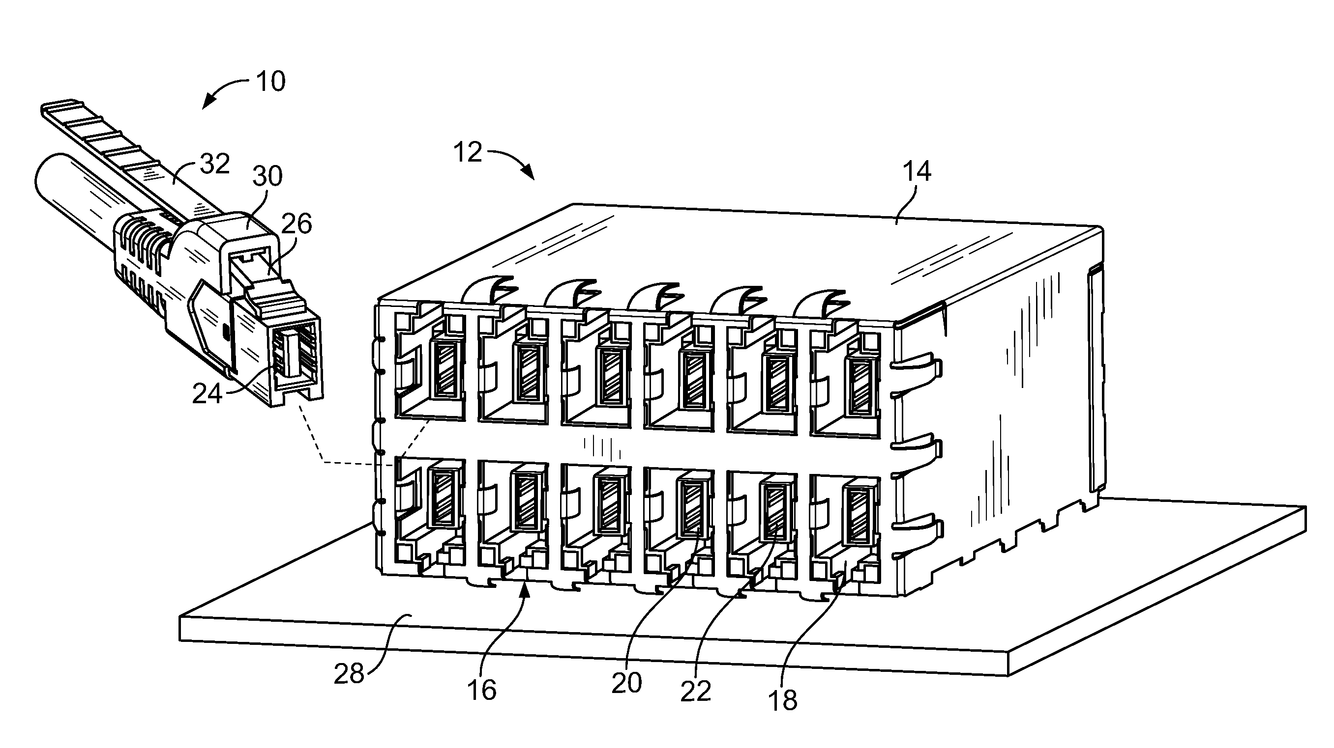 Electrical connector having pull tether for latch release