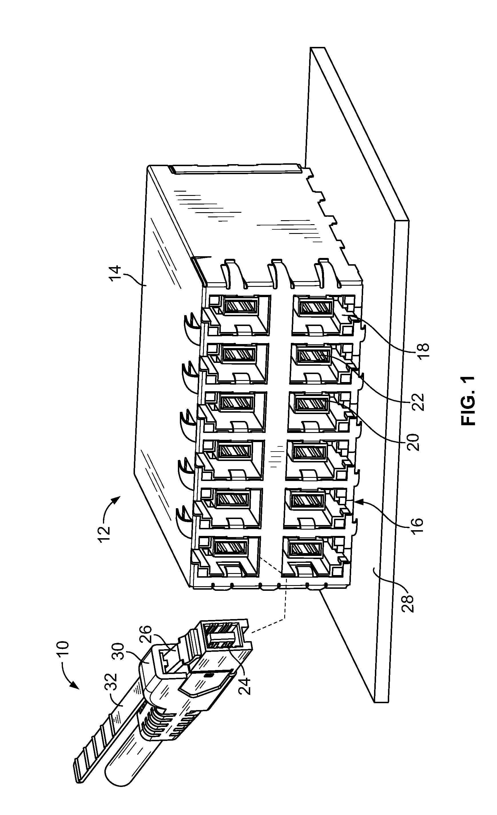 Electrical connector having pull tether for latch release