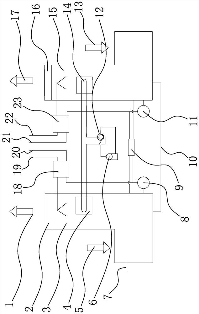 Thermal drive and heat pump combined solution humidity control unit and humidity control method