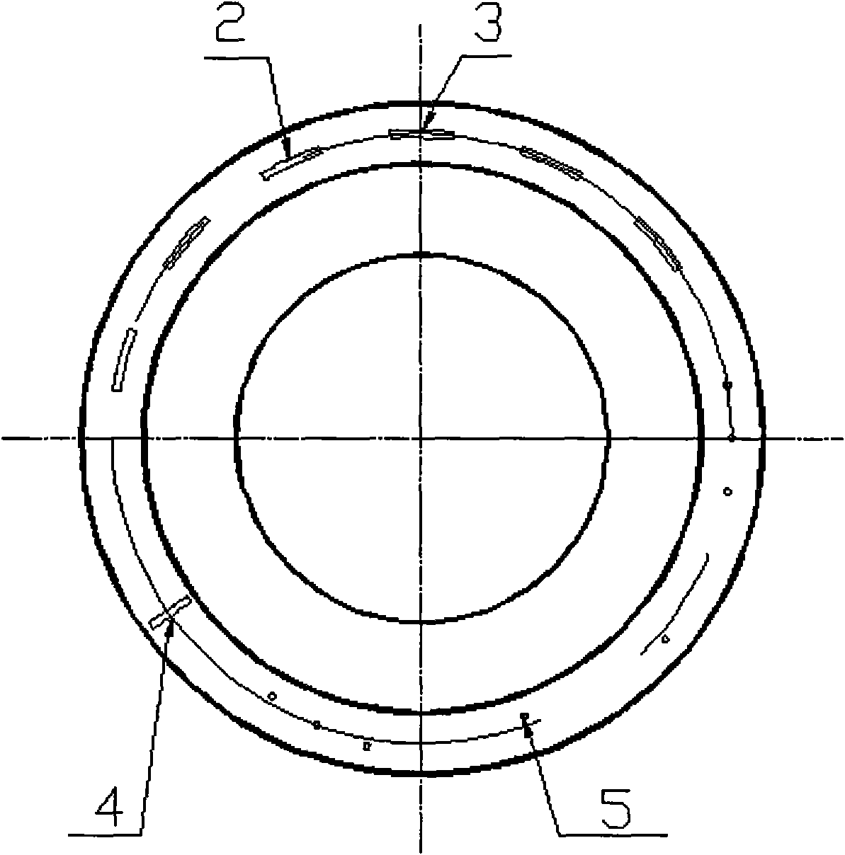 Method for measuring parameter of omega welding seam defect