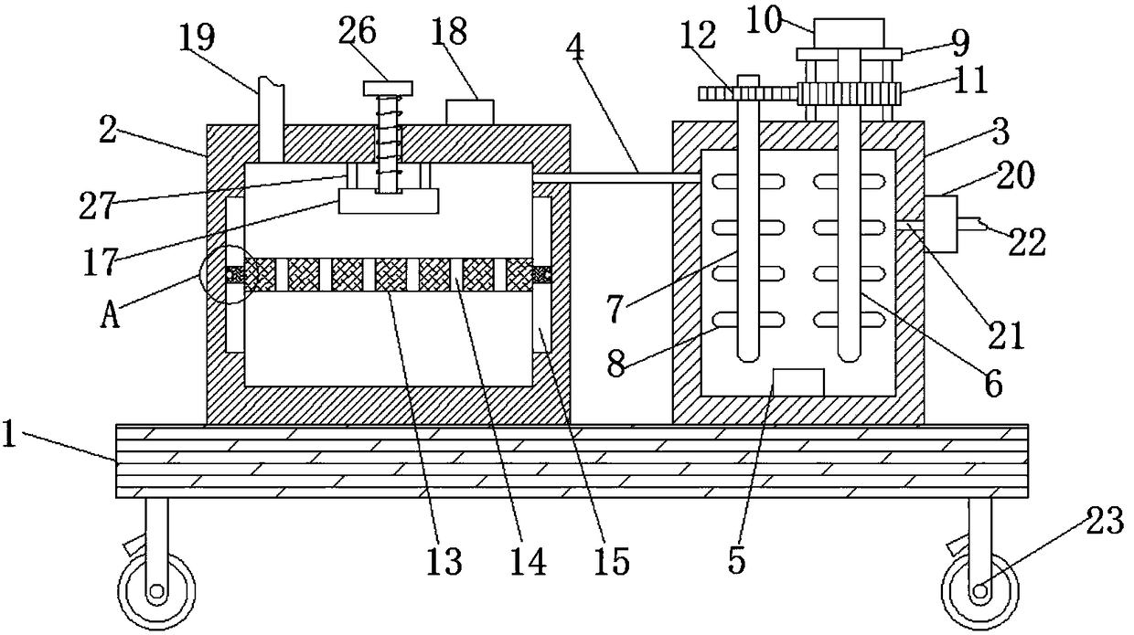 Special waste liquid collecting device for laboratory precise instrument