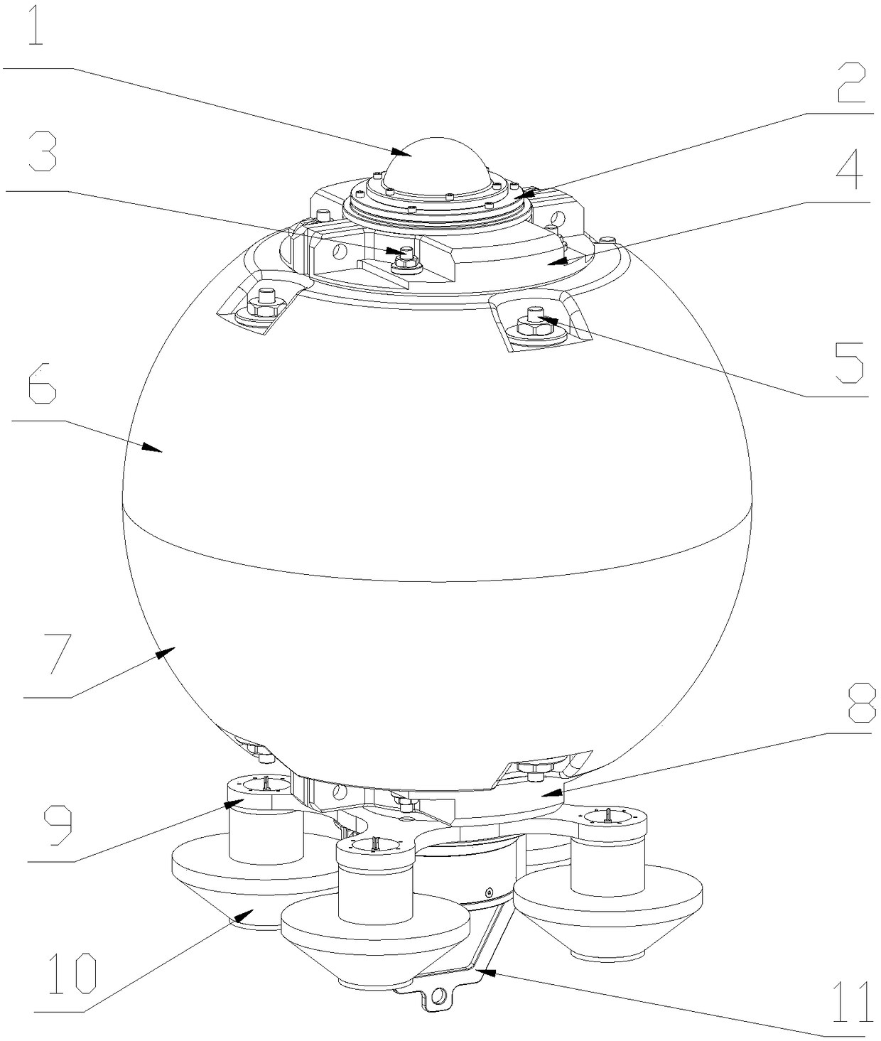 Air-seat interface observation key technology-data real-time water surface relay communication float