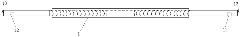 One-time pouring system for U-shaped bottom plate of cable trench and construction method of one-time pouring system