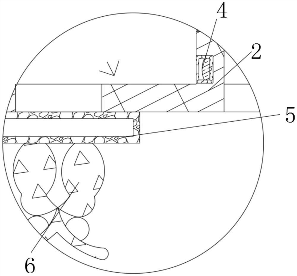 Crushing and recycling protection device for polystyrene foam board