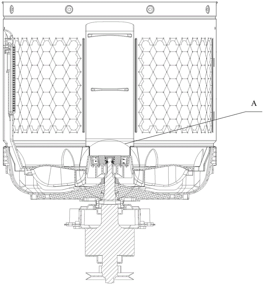 Impeller connecting assembly and washing machine