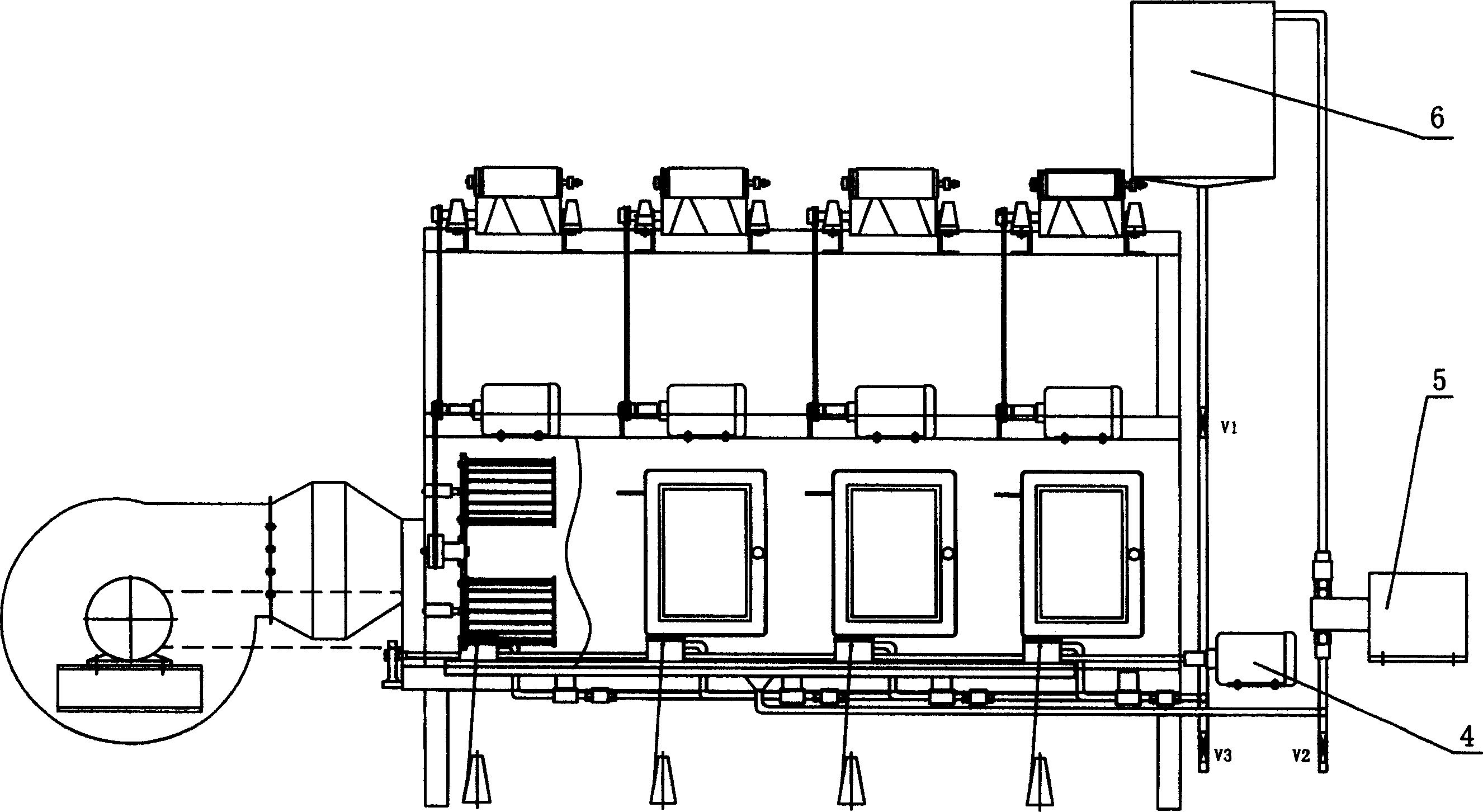 Single yarn dyeing machine