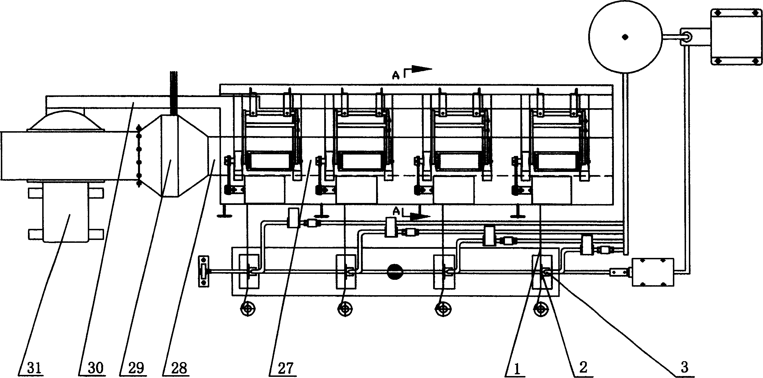 Single yarn dyeing machine