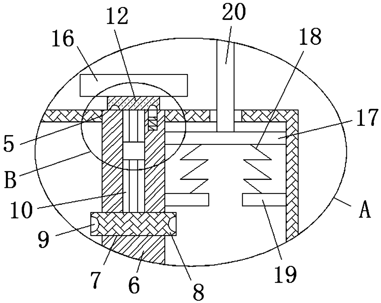 Special miniature negative-pressure adjustable drainage device for hand and foot microsurgery