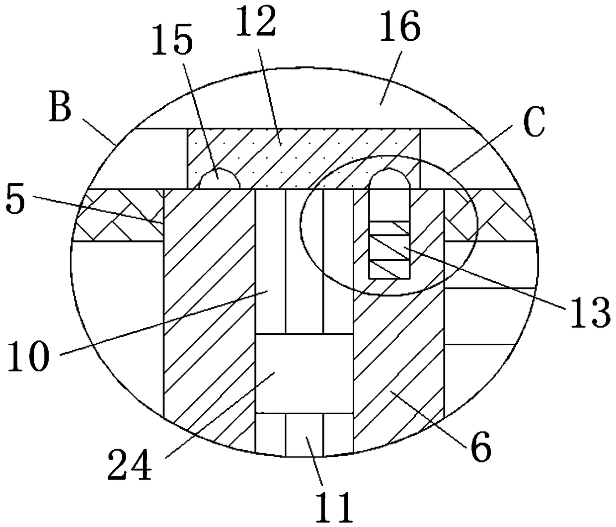 Special miniature negative-pressure adjustable drainage device for hand and foot microsurgery