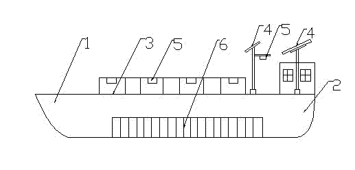 Boat-type solar fish-farming net cage in river