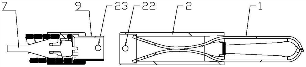 Non-magnetic hemostatic clip used in cooperation with endoscope