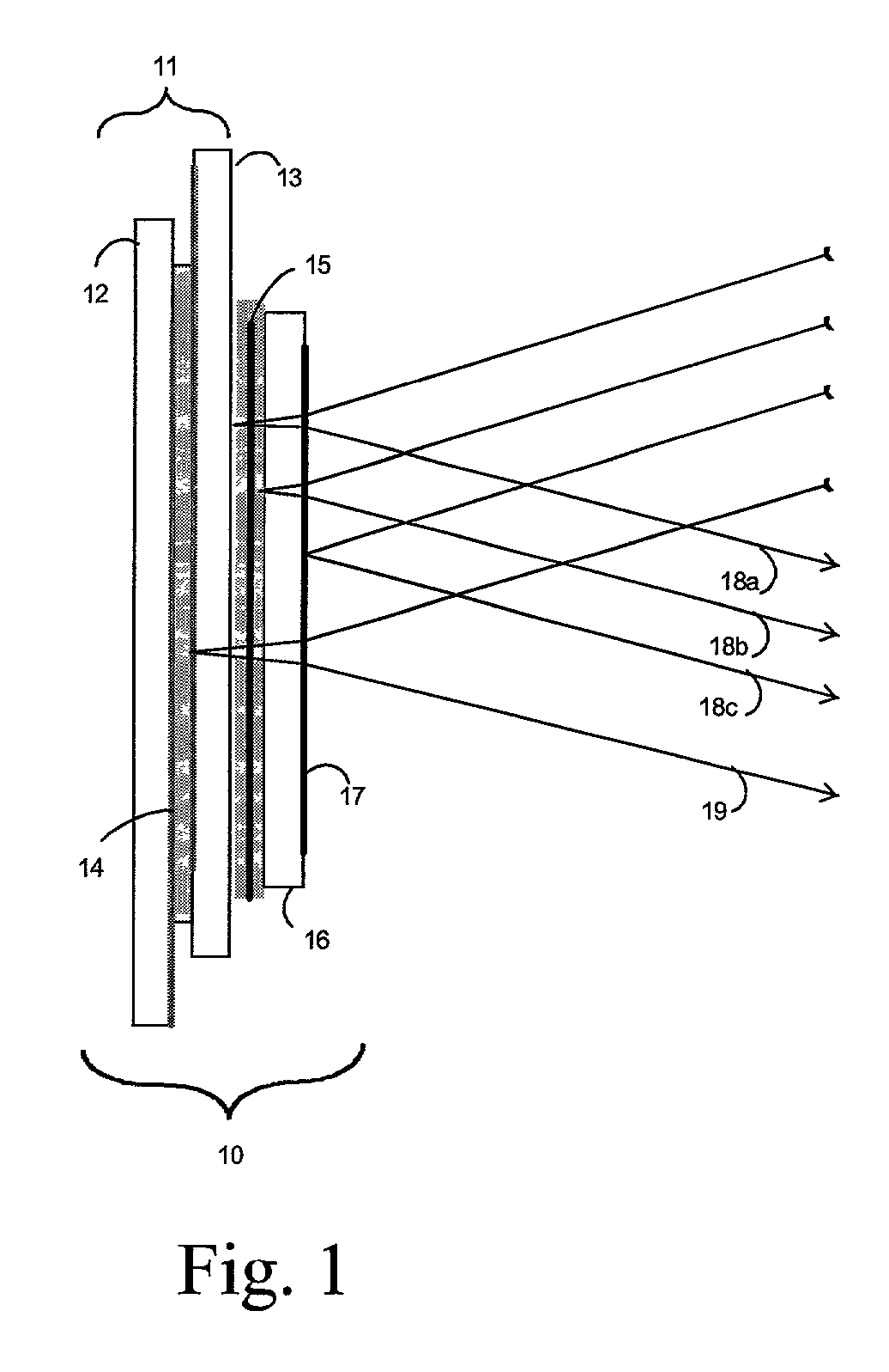 Liquid crystal cell for use in coherent beams