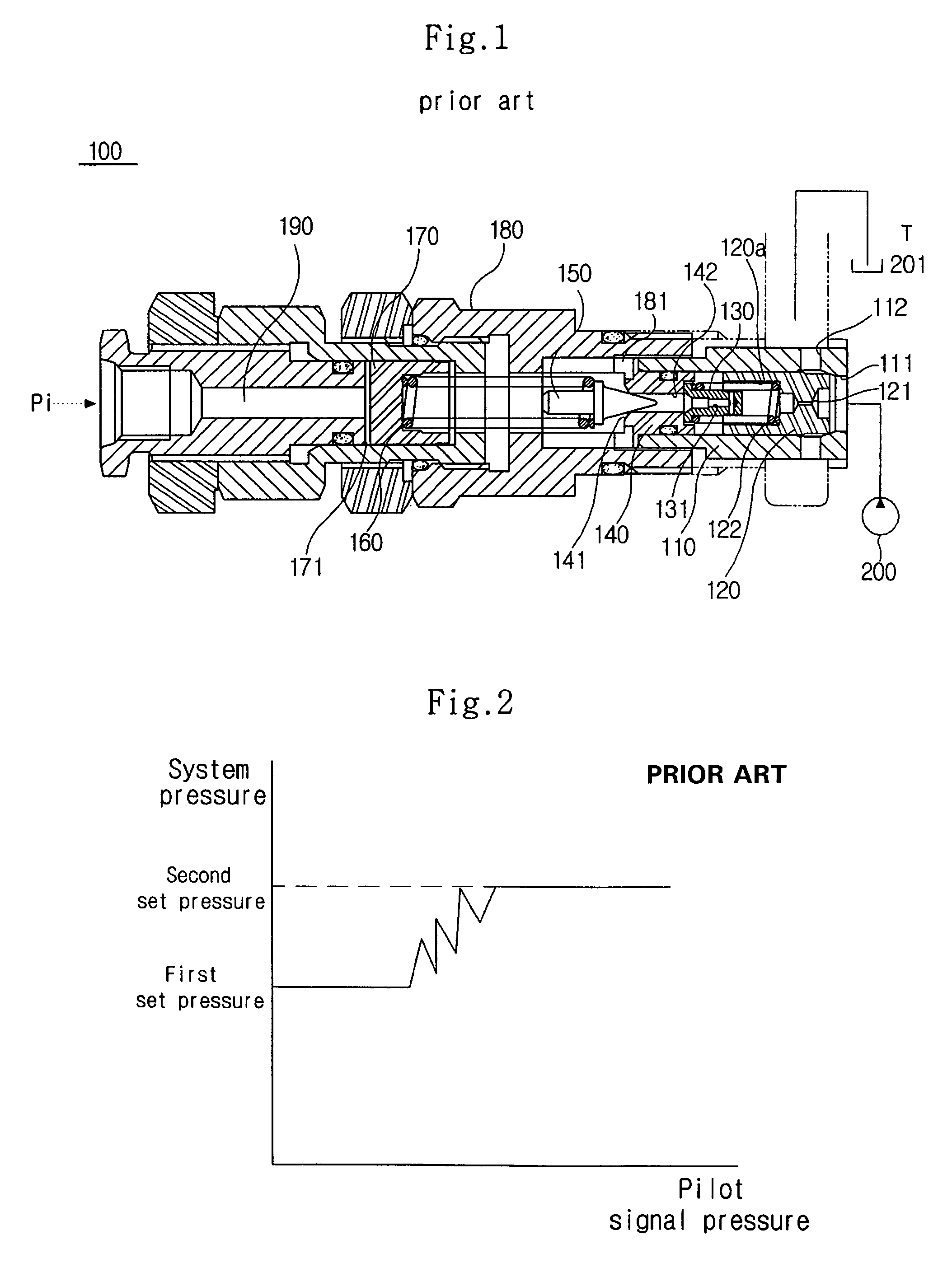 Pilot operated relief valve