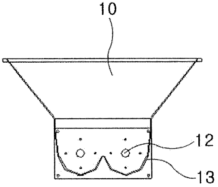 Device used to crumb and select tofu