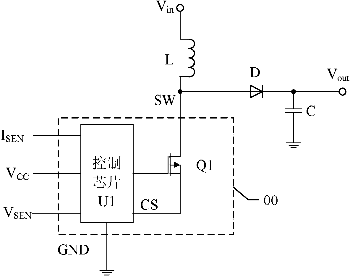 Integrated circuit module applied to switching type adjuster