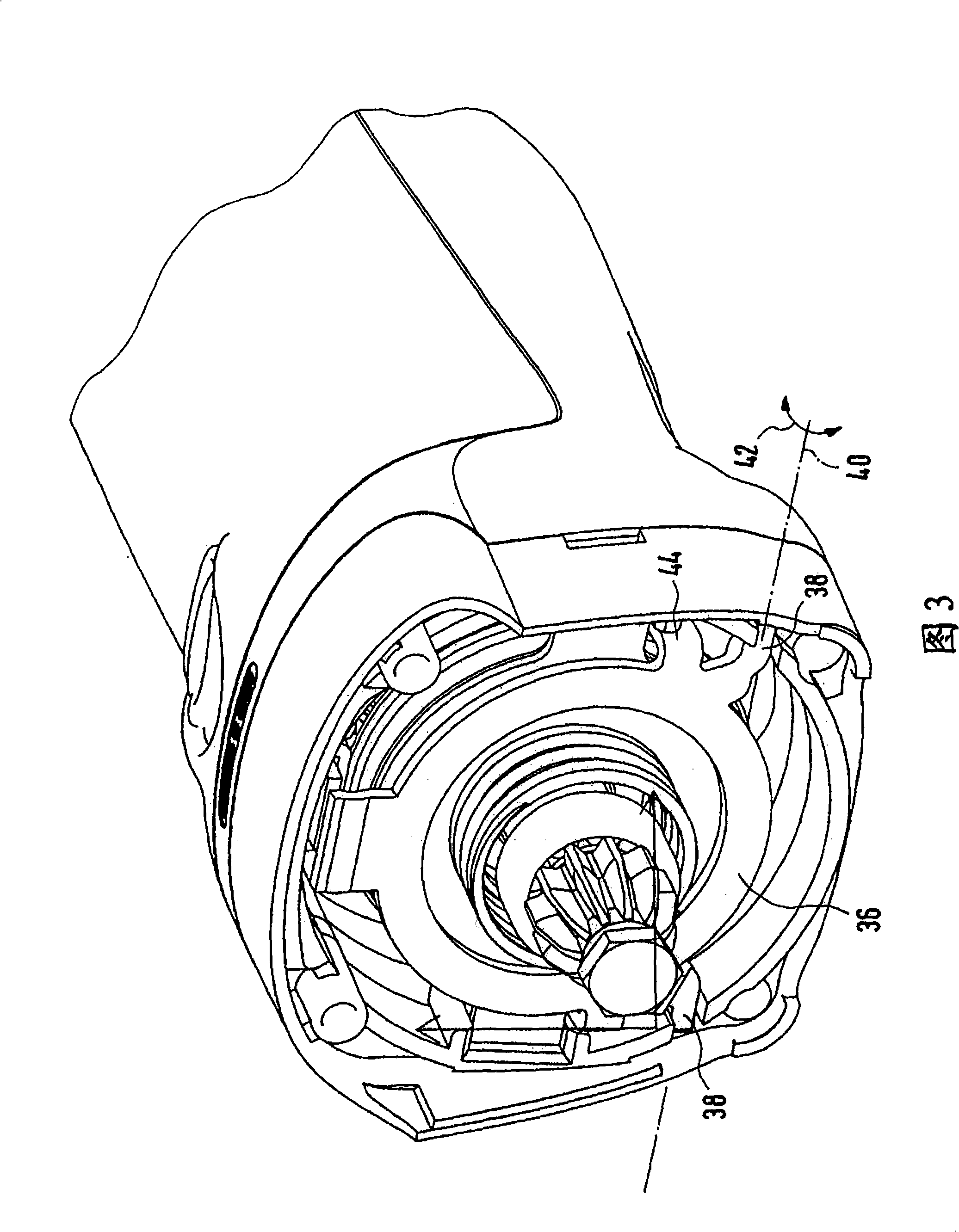 Portable electric tool with braking device