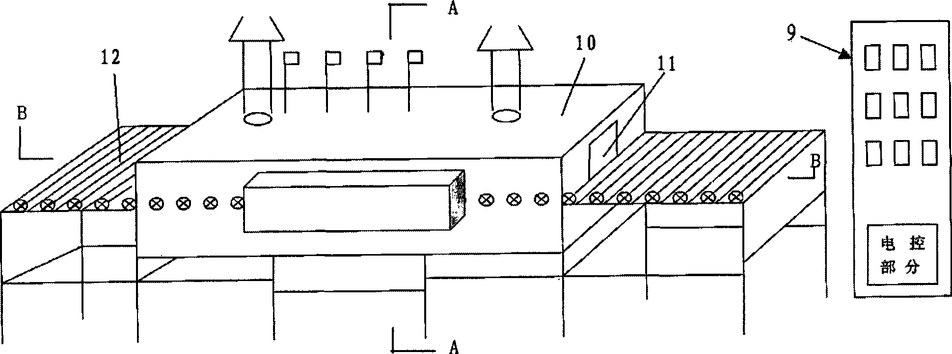 Calcination equipment for producing photocatalyst material