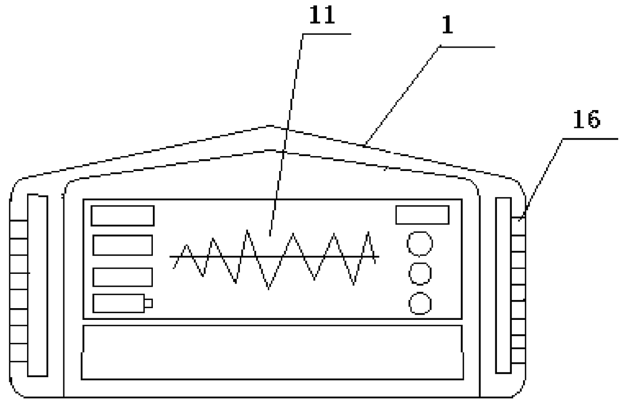 Portable abdominal cardiopulmonary resuscitator for electrocardiogram monitoring