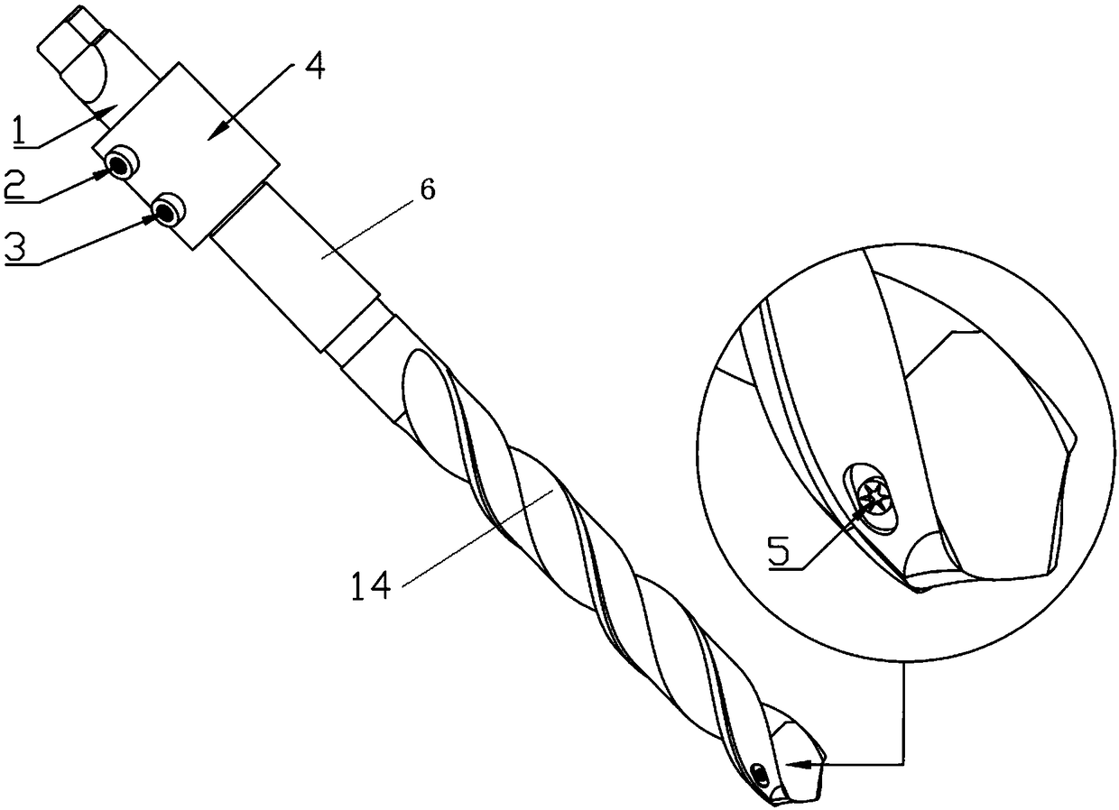 Embedded rapid cooling orthopedic twist drill and manufacturing method