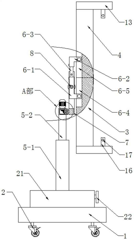 Foldable intelligent teaching board for intelligent classroom