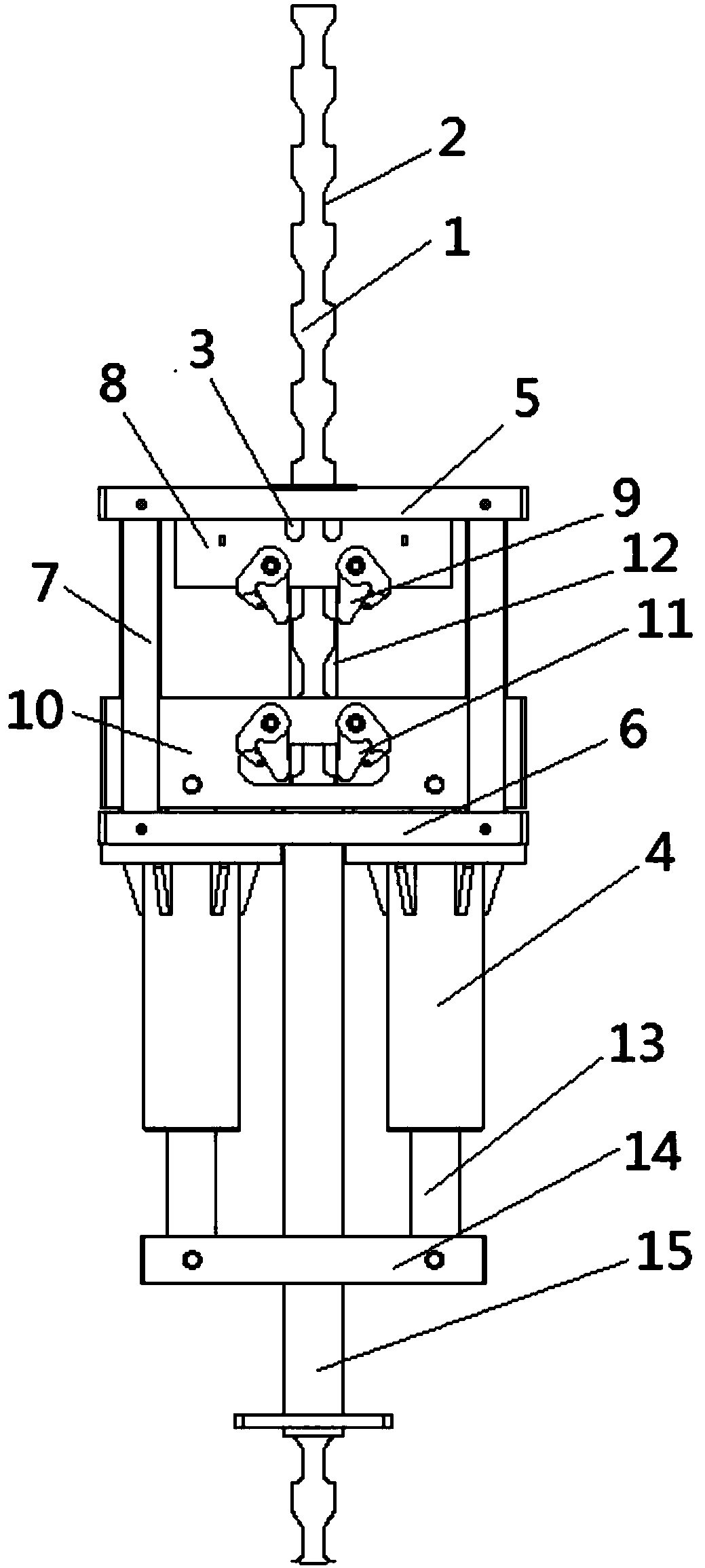 A hydraulic climbing mechanism with safety locking function