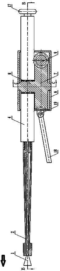 A manual brick removal machine