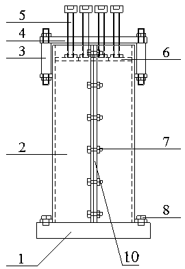 Filling body and surrounding rock composite rock mass routine test sample manufacturing mould and manufacturing method