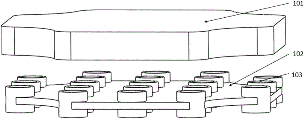 Robot foot device with self-adaptive capability to terrains