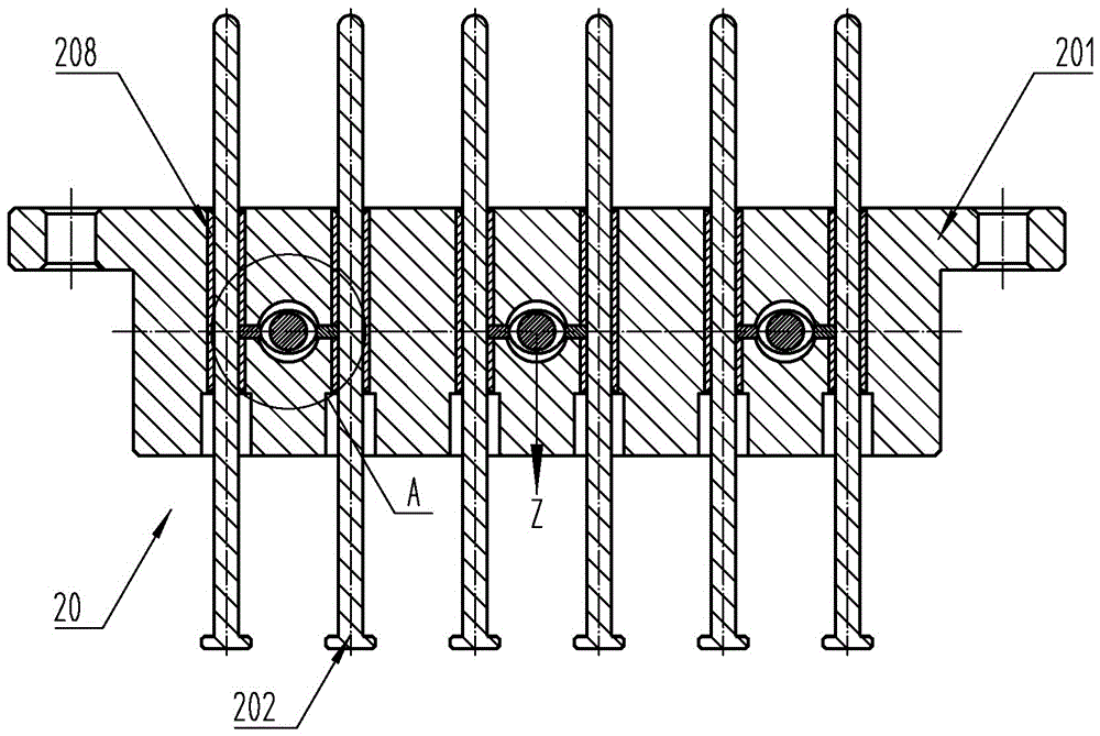 Tool for horizontally fixing abnormal-shape ABS (Acrylonitrile Butadiene Styrene) composite board