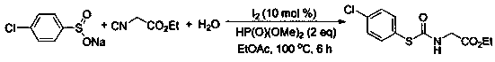 A kind of preparation method of thiocarbamate compound