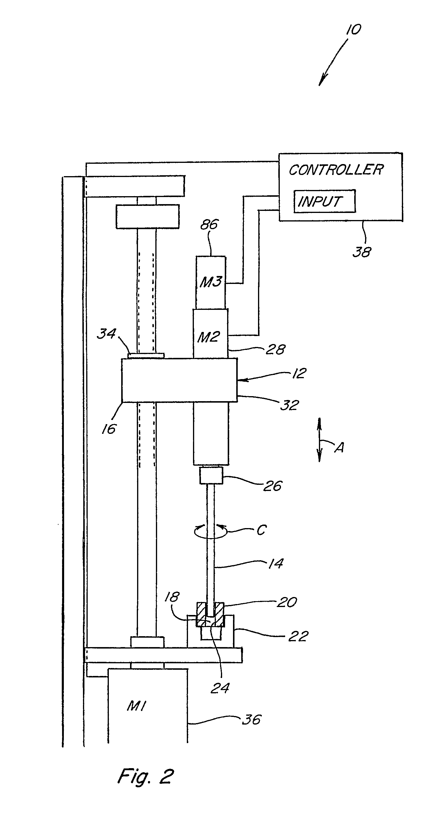 Honing feed system having full control of feed force, rate, and position and method of operation of the same