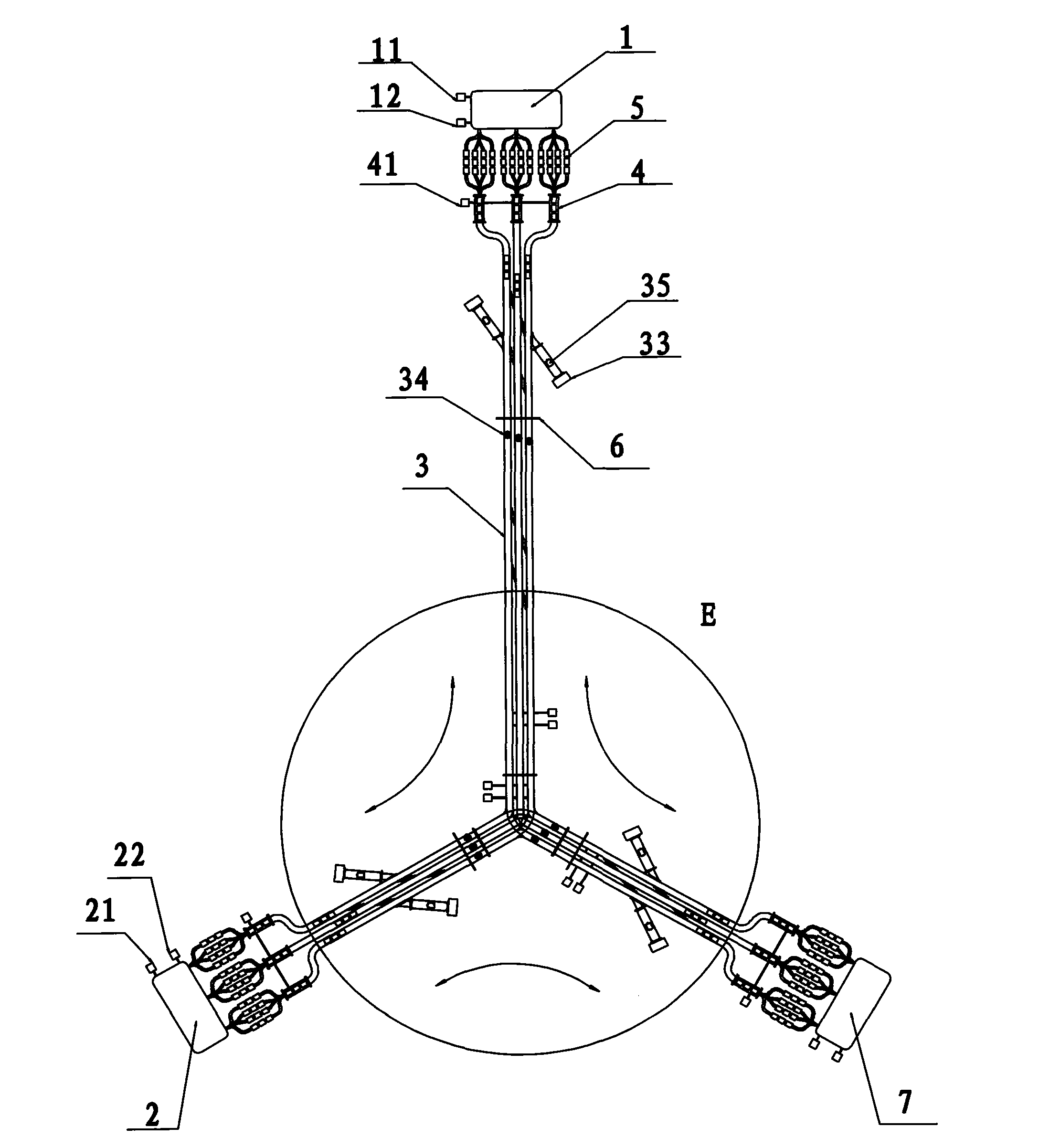 Intelligent vacuum logistics pipeline conveying system