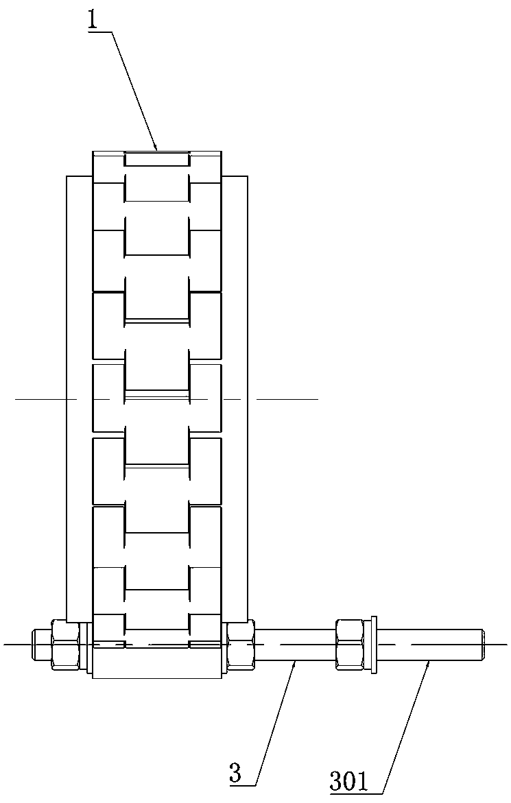 Anti-skid device for GIS tube busbar fixture